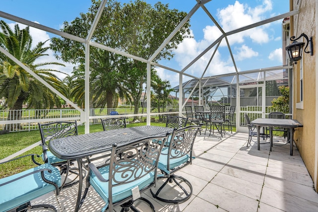 view of sunroom / solarium