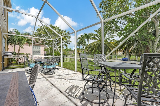 view of sunroom / solarium