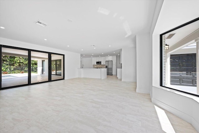 view of unfurnished living room