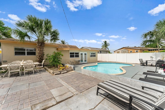 view of pool with a patio area