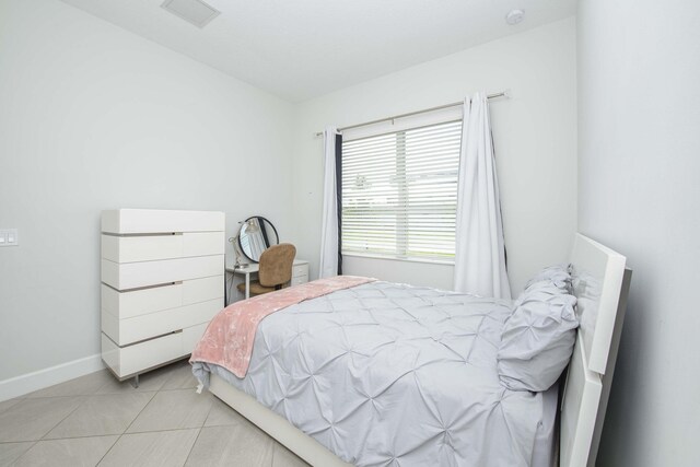 view of tiled bedroom