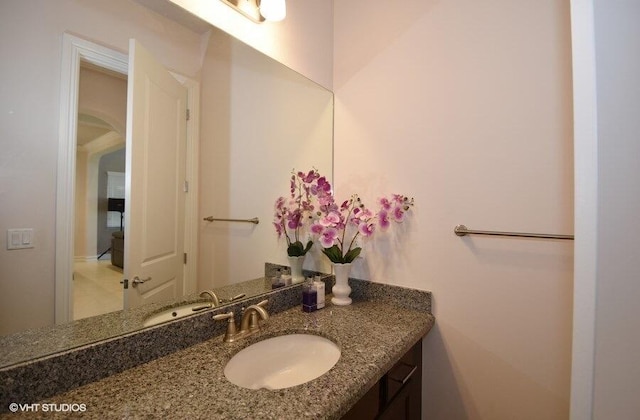 bathroom with vanity