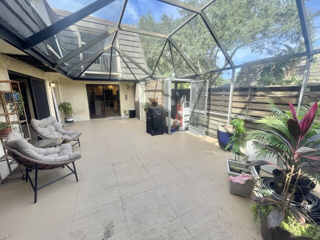 view of sunroom / solarium