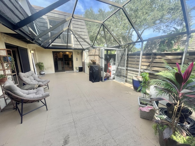 view of sunroom / solarium