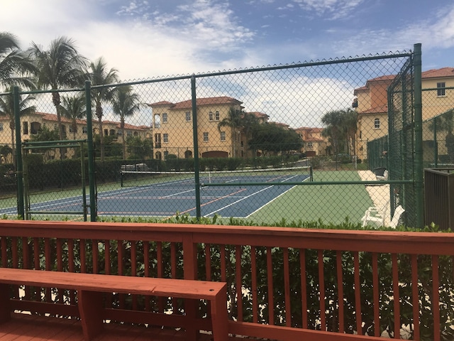 view of sport court