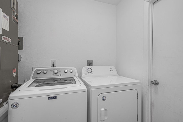 laundry area featuring separate washer and dryer