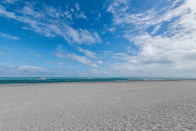 water view featuring a beach view