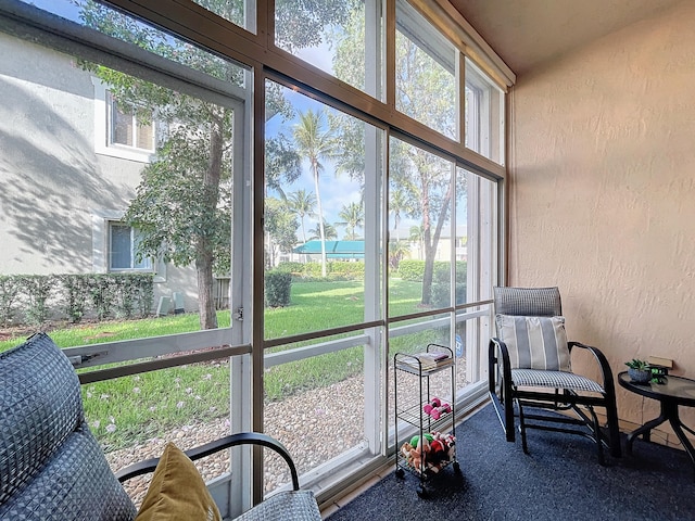 sunroom / solarium with a wealth of natural light