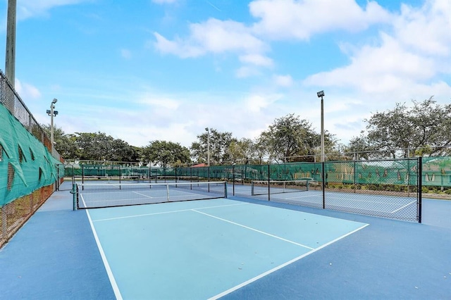 view of sport court