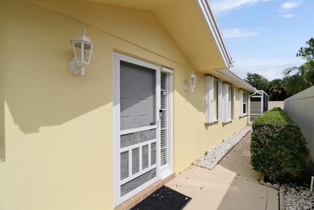 view of entrance to property