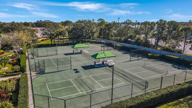 view of sport court