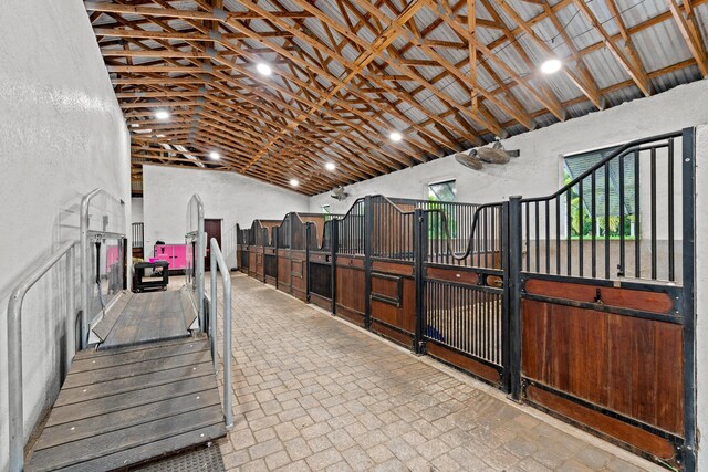 view of stable