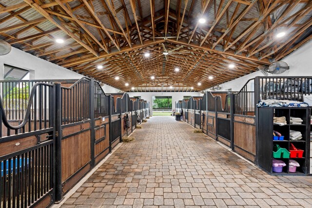 view of horse barn