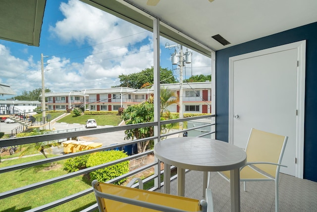 view of balcony