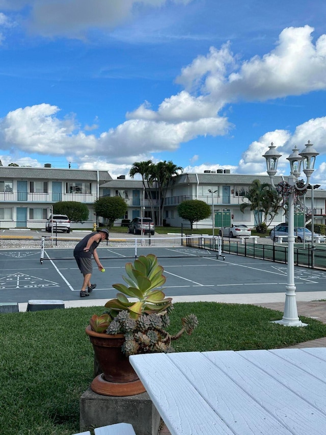 view of sport court