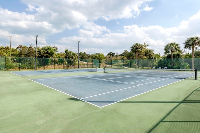 view of tennis court