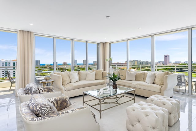 sunroom / solarium with a wealth of natural light