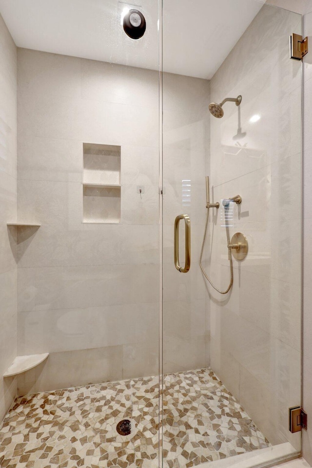 bathroom with walk in shower