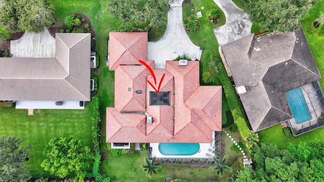 birds eye view of property