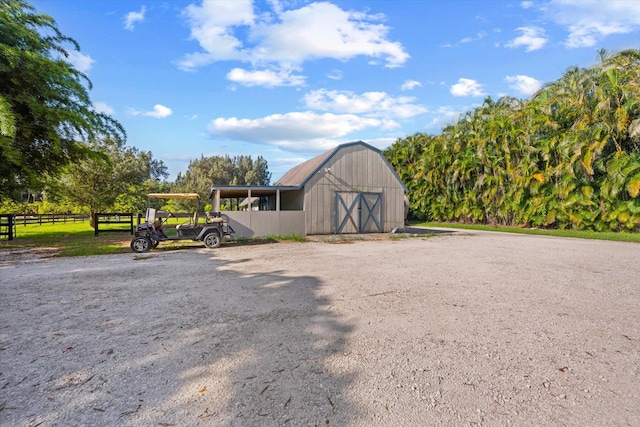 view of outbuilding