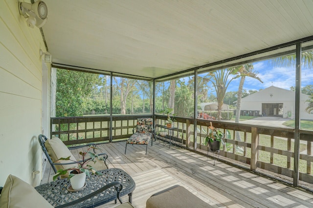 sunroom / solarium with plenty of natural light