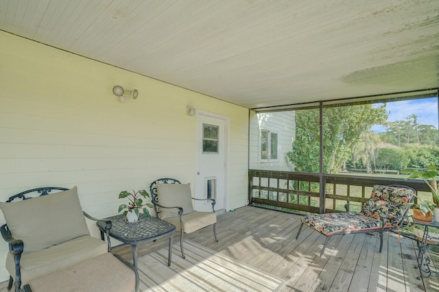 view of sunroom / solarium