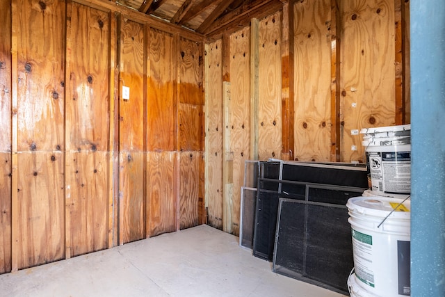 view of storage area