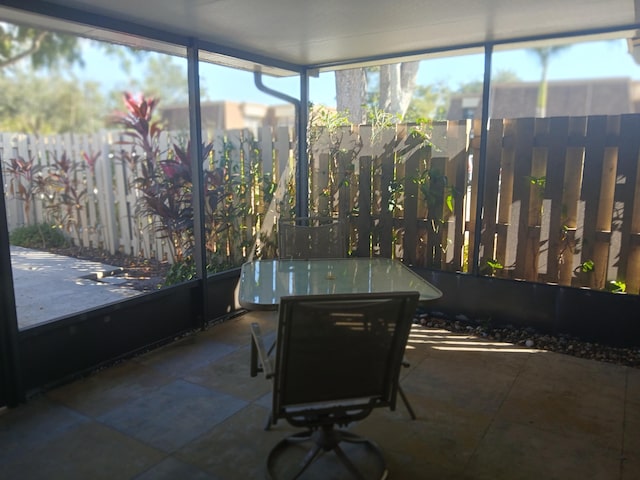 view of sunroom / solarium