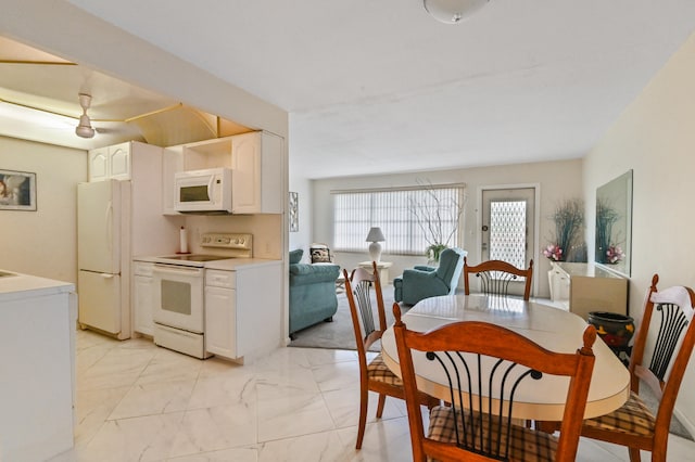 view of dining area