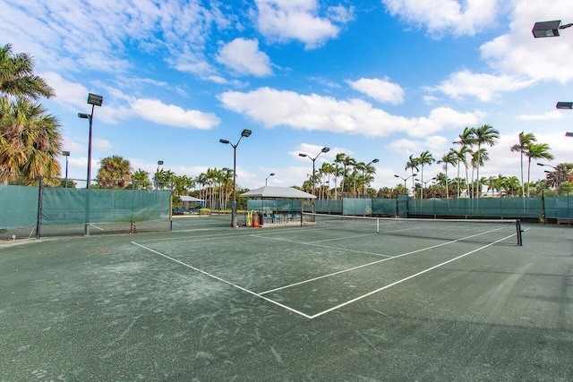 view of tennis court