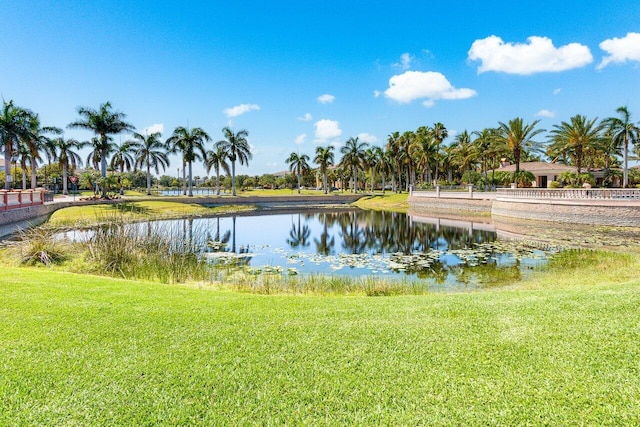 view of water feature