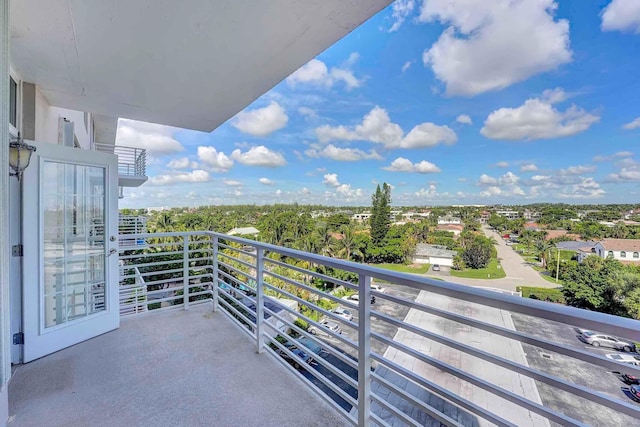 view of balcony