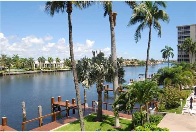 3212 S Ocean Blvd Unit 807-A, Highland Beach, FL 33487 - water view featuring a boat dock