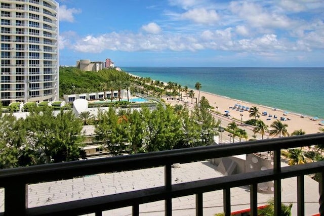 water view with a beach view