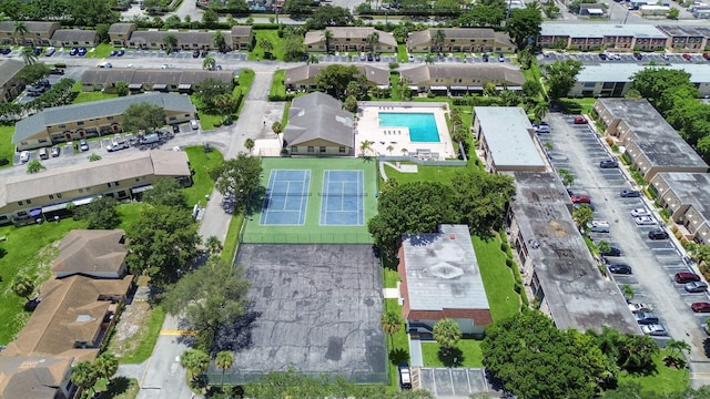 birds eye view of property