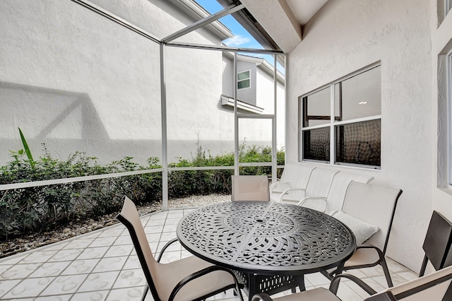 view of sunroom / solarium