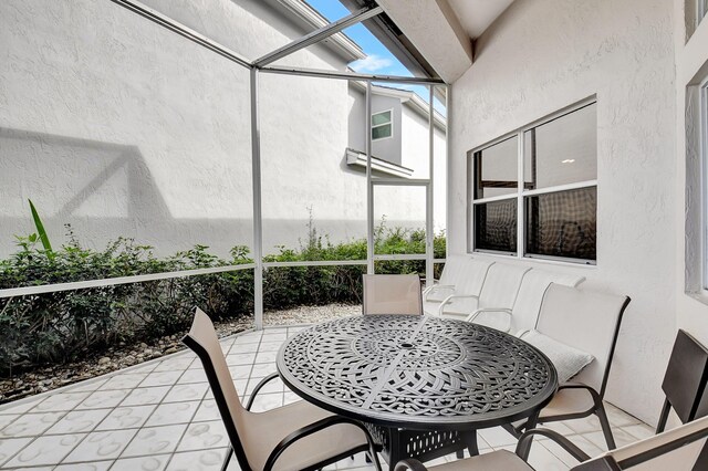 view of sunroom / solarium