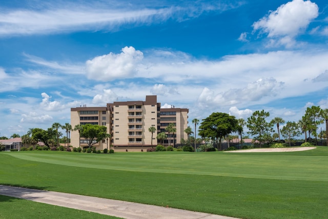 surrounding community featuring a lawn