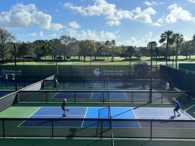 view of tennis court