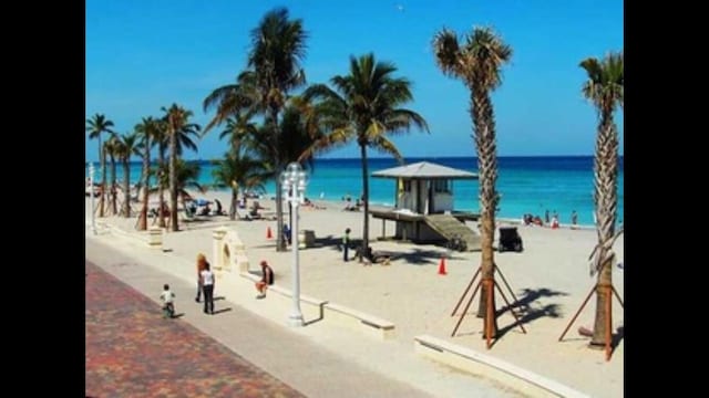 view of community with a water view and a view of the beach