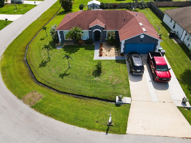 birds eye view of property