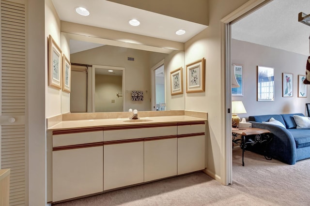 bathroom with vanity