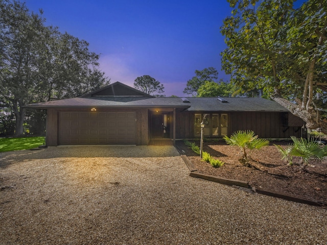 ranch-style house with a garage