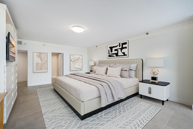 view of tiled bedroom