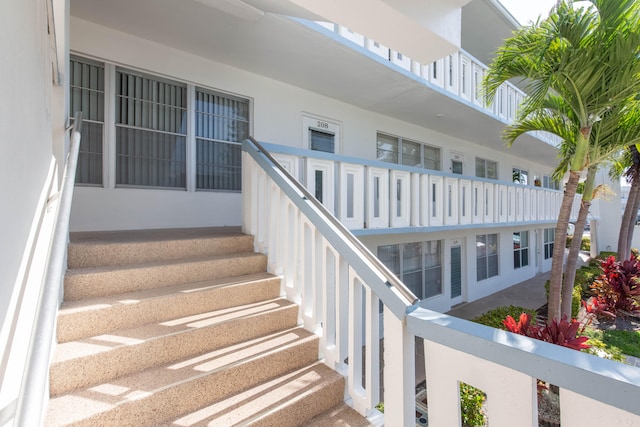 view of stairs