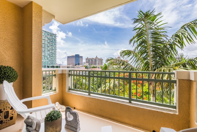 view of balcony