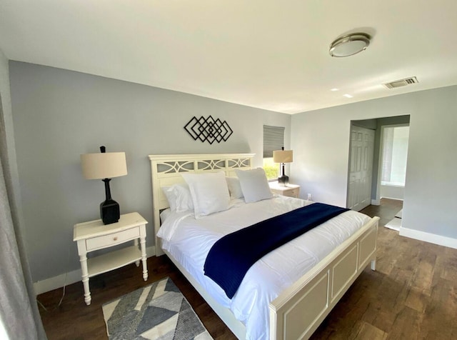 bedroom featuring hardwood / wood-style floors