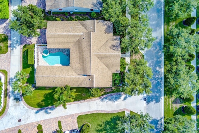 birds eye view of property