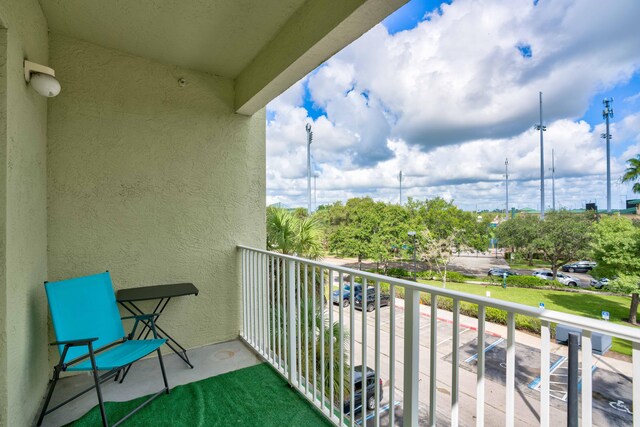 view of balcony