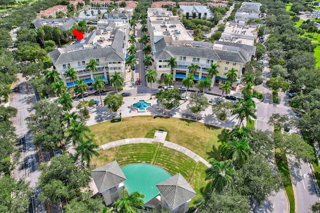 1203 Town Center Dr Unit 313, Jupiter, FL 33458 - drone / aerial view featuring a residential view